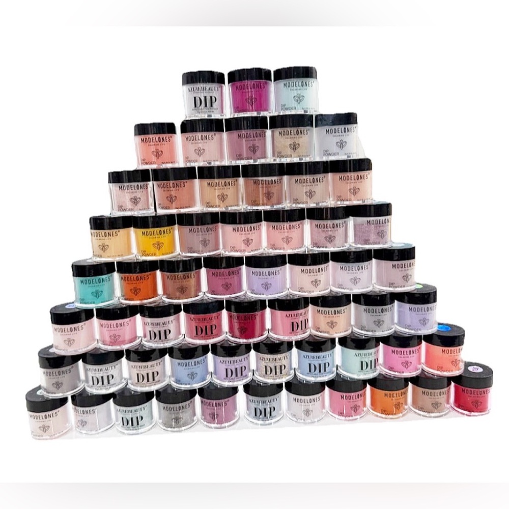 Huge Modelones & AzureBeauty Dip Powder Lot 60+ Colors Nail Acrylic - Picture 14 of 16